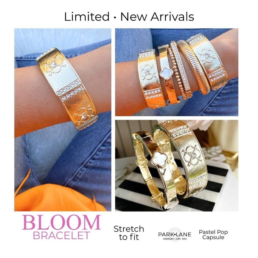 Park Lane Gold Bloom Multi-Stack Bracelet Set